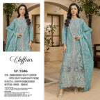 Shree Sf 5586 A To D Chiffon Embroidered Salwar Kameez Collection