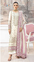 Shree Sf 5609 A To D Chiffon Embroidered Salwar Kameez Collection