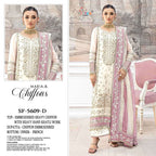 Shree Sf 5609 A To D Chiffon Embroidered Salwar Kameez Collection
