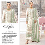 Shree Sf 5609 A To D Chiffon Embroidered Salwar Kameez Collection