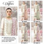 Shree Sf 5609 A To D Chiffon Embroidered Salwar Kameez Collection