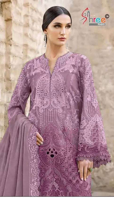 Shree Sf 5615 A To D Chiffon Embroidered Salwar Kameez