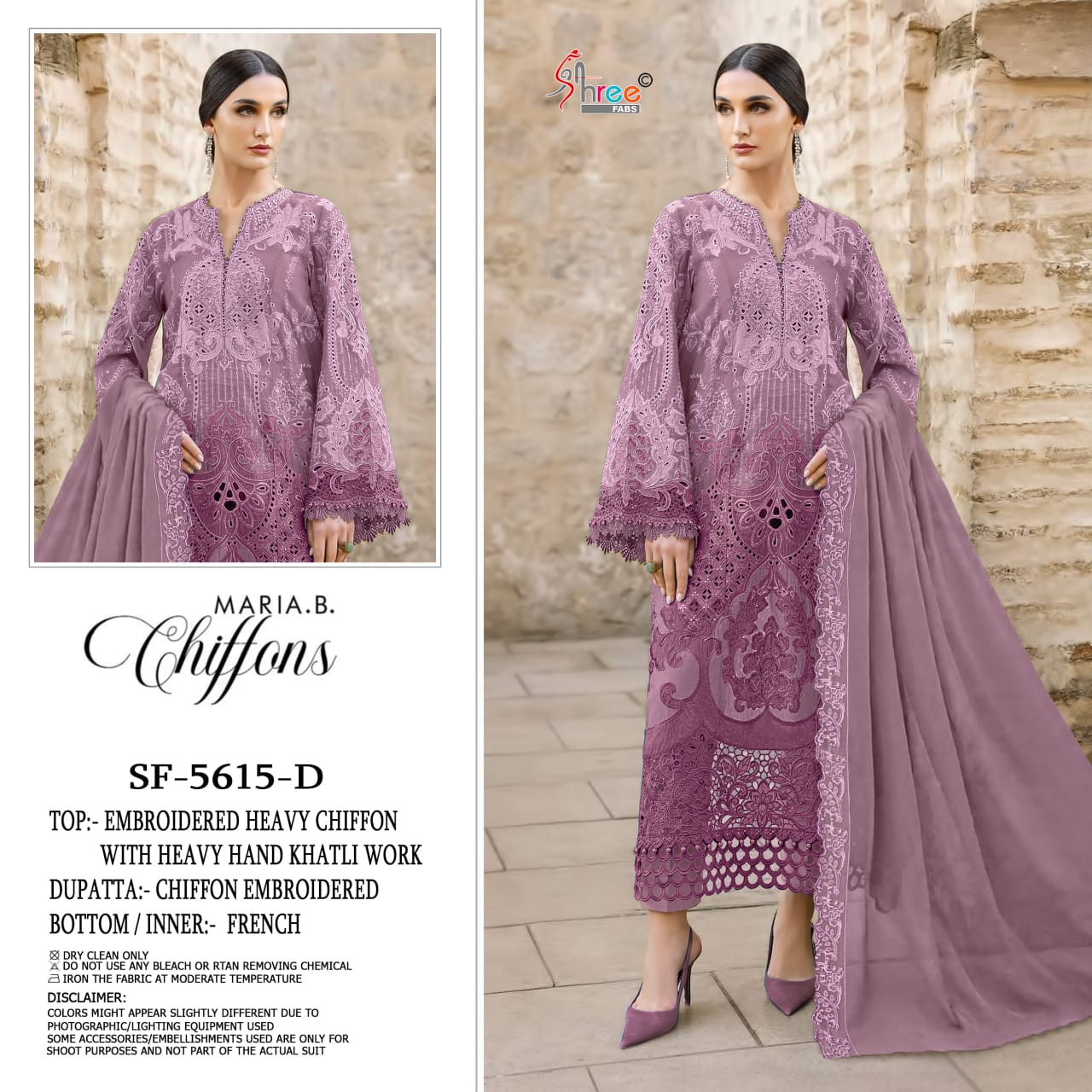 Shree Sf 5615 A To D Chiffon Embroidered Salwar Kameez