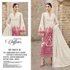 Shree Sf 5615 A To D Chiffon Embroidered Salwar Kameez