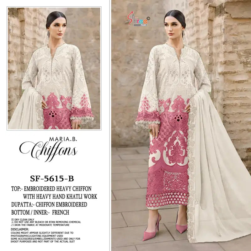 Shree Sf 5615 A To D Chiffon Embroidered Salwar Kameez
