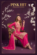 Silky Pink Hit Chinon Embroidered Salwar Kameez