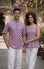 Summer Tops And Shirt Kurta Cotton Printed Mens Shirt And Ladies Top Collection