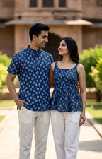 Summer Tops And Shirt Kurta Cotton Printed Mens Shirt And Ladies Top Collection