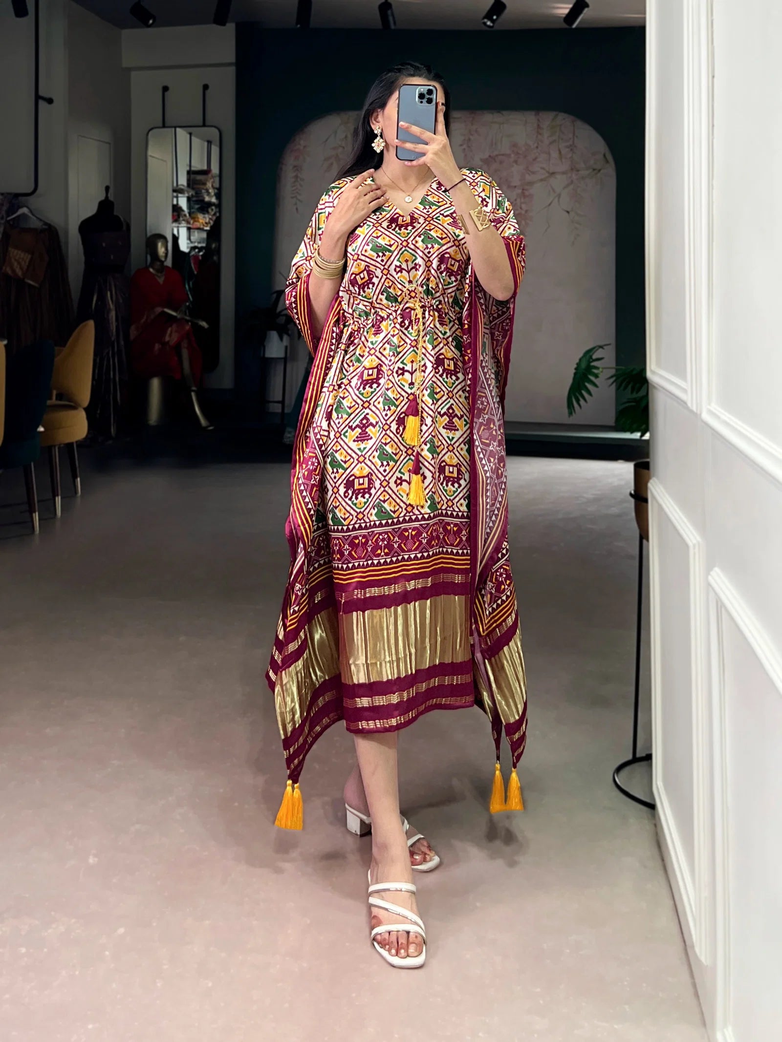 Taraa L 3001 Pure Gaji Silk Digital Printed Kaftan Collection