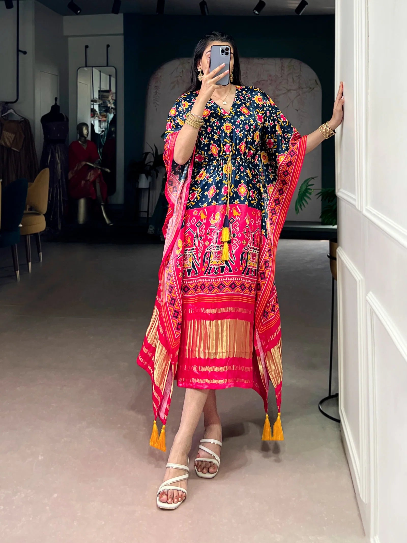 Taraa L 3001 Pure Gaji Silk Digital Printed Kaftan Collection