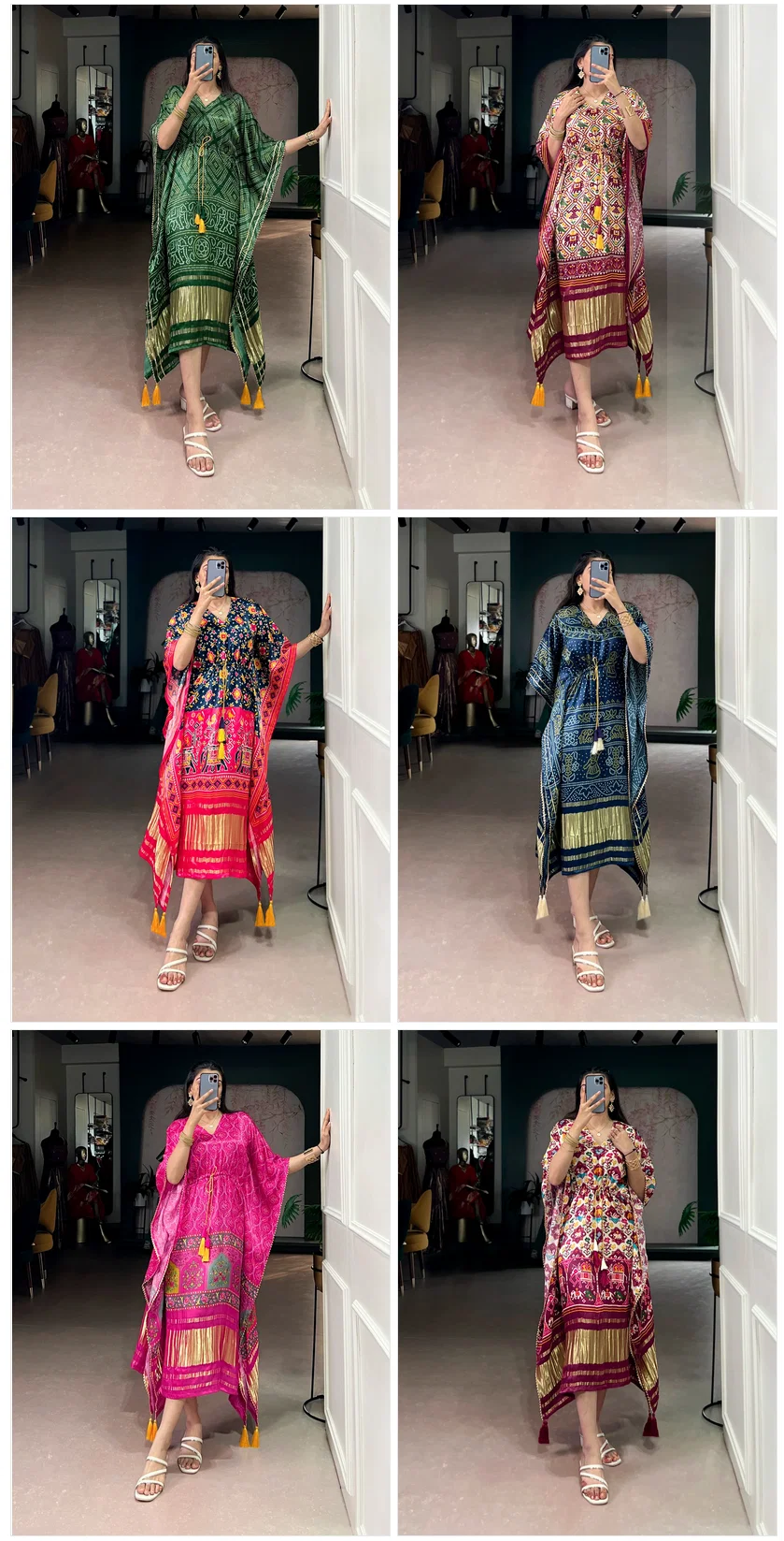 Taraa L 3001 Pure Gaji Silk Digital Printed Kaftan Collection