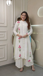 The Stylo Rayon With Embroidered Kurti With Bottom Collection