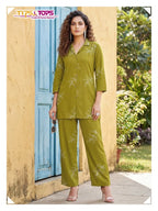 Tips And Tops Princess Vol 2 Rayon Printed Co Ord Set Collection