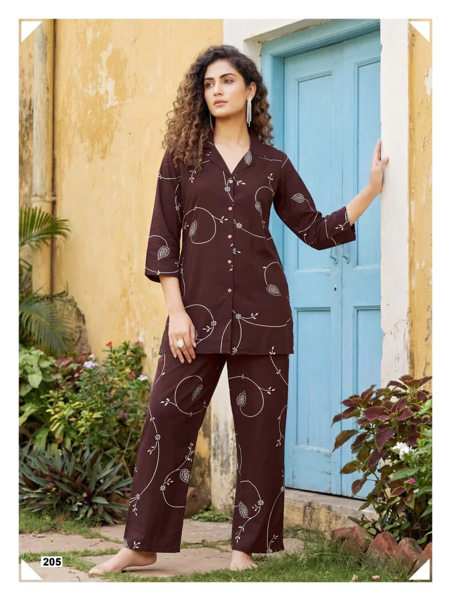 Tips And Tops Princess Vol 2 Rayon Printed Co Ord Set Collection