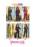 Tips And Tops Princess Vol 2 Rayon Printed Co Ord Set Collection