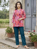 Tips And Tops Victoria Vol 5 Cotton Printed Fancy Short Top Collection