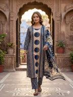 Tlc Vol 20 Cambric Cotton With Jaipuri Print Kurti With Bottom Dupatta