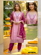Mayra Velvet Vol 1 Fandy Satin Kurti Set Collection