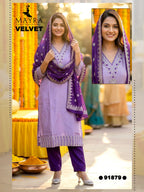 Mayra Velvet Vol 1 Fandy Satin Kurti Set Collection