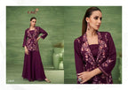Vamika Jalwa Roman Silk Embroidered Indo Western Collection