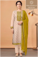 Vinay Kuleesh Cristal Kanjivaram Silk With Jacquard Worked Salwar Kameez