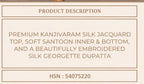 Vinay Kuleesh Cristal Kanjivaram Silk With Jacquard Worked Salwar Kameez