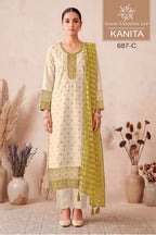 Vinay Kuleesh Kanita Viscose Kanjivaram Silk Salwar Kameez
