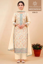 Vinay Kuleesh Meenisha Viscose Muslin Meenakari Worked Salwar Kameez