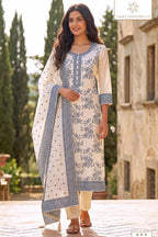 Vinay Kuleesh Pearl Cotton Viscose Weaving Salwar Kameez Collection