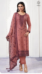 Vinay Kuleesh Saahi Organza With Thread Embroidery Work Salwar Kameez