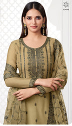 Vinay Kuleesh Saahi Organza With Thread Embroidery Work Salwar Kameez