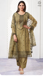 Vinay Kuleesh Saahi Organza With Thread Embroidery Work Salwar Kameez