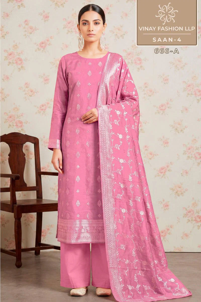 Vinay Kuleesh Saan Vol 4 Viscose Maslin salwar Kameez Collection