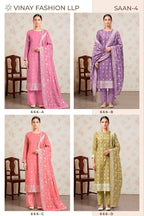 Vinay Kuleesh Saan Vol 4 Viscose Maslin salwar Kameez Collection