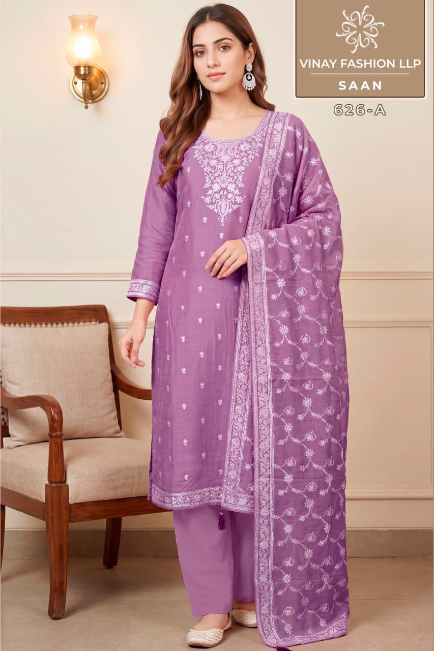 Vinay Kuleesh Saan Viscose Maslin Salwar Kameez Collection