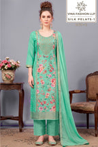 Vinay Kuleesh Silk Petals Hand Wokred Salwar Kameez Collection