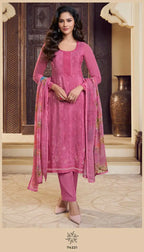 Vinay Silkina Royal Crepe 48 Crepe Embroidered Salwar Kameez Collection