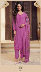 Vinay Silkina Royal Crepe 48 Crepe Embroidered Salwar Kameez Collection