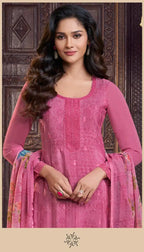 Vinay Silkina Royal Crepe 48 Crepe Embroidered Salwar Kameez Collection