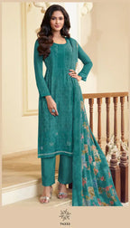 Vinay Silkina Royal Crepe 48 Crepe Embroidered Salwar Kameez Collection