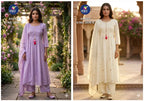 Vitara Khyati Mal Cotton Handwork Kurti With Bottom Dupatta