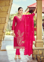 Woodee Aavani Viscose Weaing Kurti With Bottom Dupatta