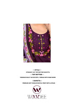 Woodee Bawree Rayon Thread Worked Kurti With Bottom Dupatta