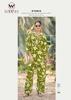 Woodee Pihu Rayon Printed Kurti With Bottom Collection