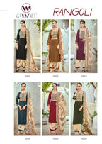 Woodee Rangoli Rayon Printed Kurti With Bottom Dupatta