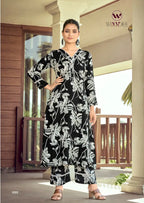 Woodee Shakira Vol 3 Rayon Printed Kurti With Bottom Dupatta