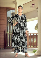 Woodee Shakira Vol 3 Rayon Printed Kurti With Bottom Dupatta