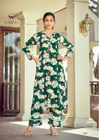 Woodee Shakira Vol 3 Rayon Printed Kurti With Bottom Dupatta