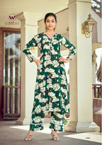 Woodee Shakira Vol 3 Rayon Printed Kurti With Bottom Dupatta