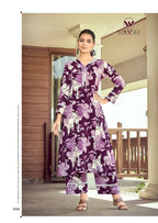 Woodee Shakira Vol 3 Rayon Printed Kurti With Bottom Dupatta